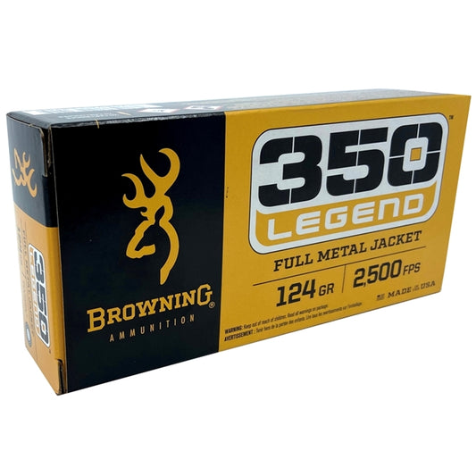 Browning 350 Legend Ammo 124 Grain Full Metal Jacket