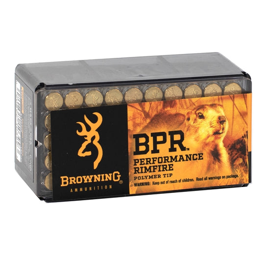 Browning BPR 17 Hornady Magnum Rimfire (HMR) Ammo 17 Grain PolyTip