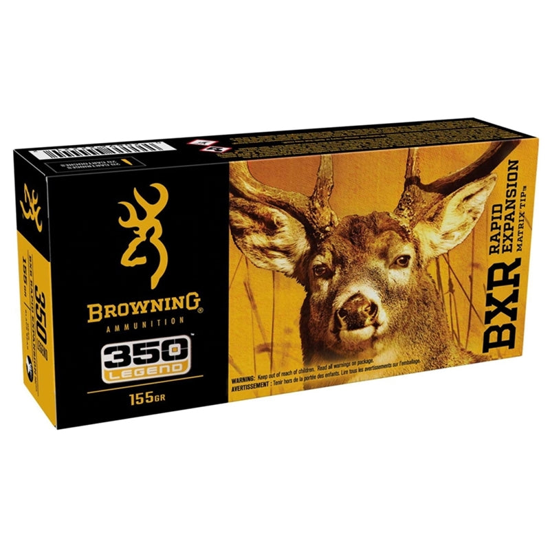 Browning 350 Legend Ammo 155 Grain BXR Matrix Tip