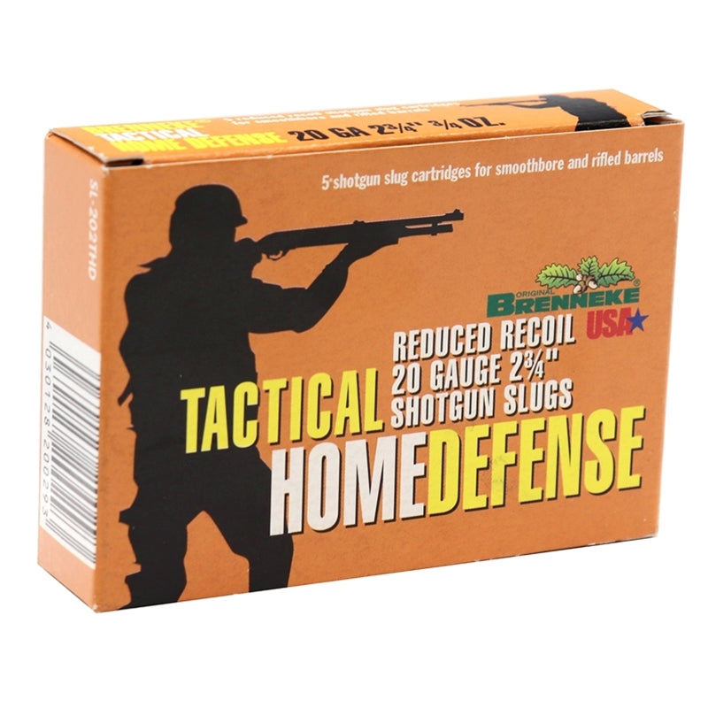 Brenneke Tactical Home Defense 20 Gauge Ammo 2-3/4" 3/4 oz Shotgun Slug