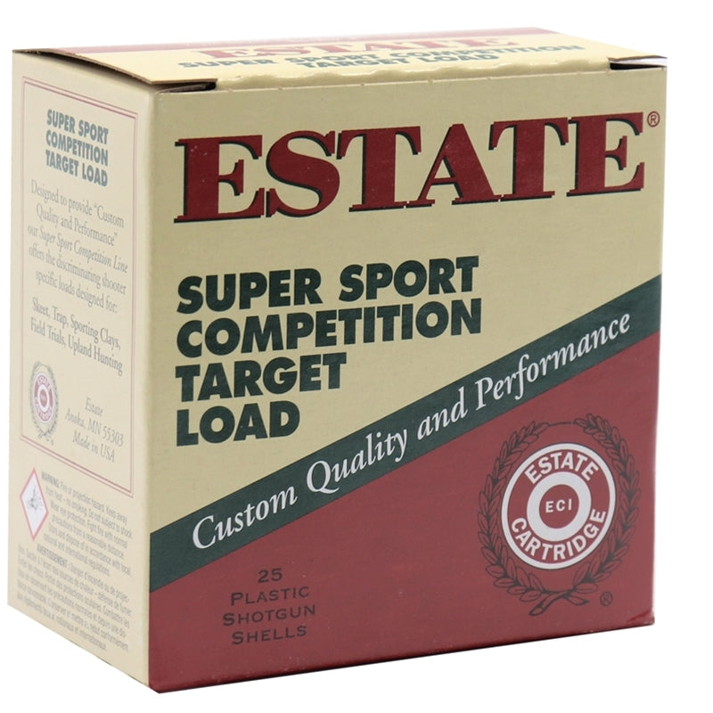 Estate  Super Sport Competition Target  12 Gauge Ammo 2 3/4" 1 oz #8 Shot