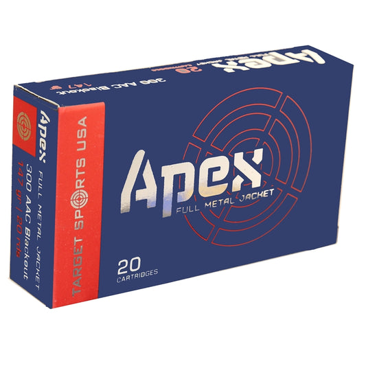 Target Sports USA APEX 300 AAC Blackout Ammo 147 Grain Full Metal Jacket