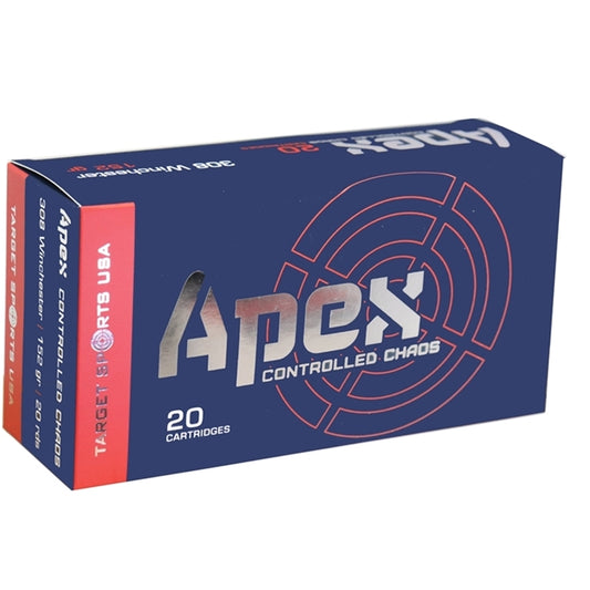 Target Sports USA APEX 308 Winchester Ammo 152 Grain HP Controlled Chaos