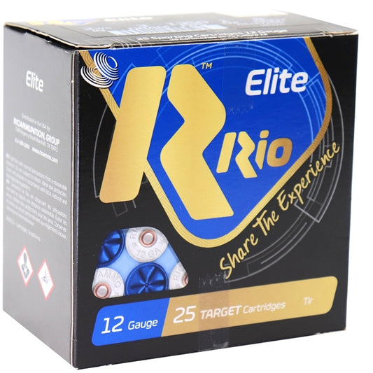 Rio Elite Target 12 Gauge Ammo 2 3/4" 1 oz #8 Shot High Velocity 250 Rounds