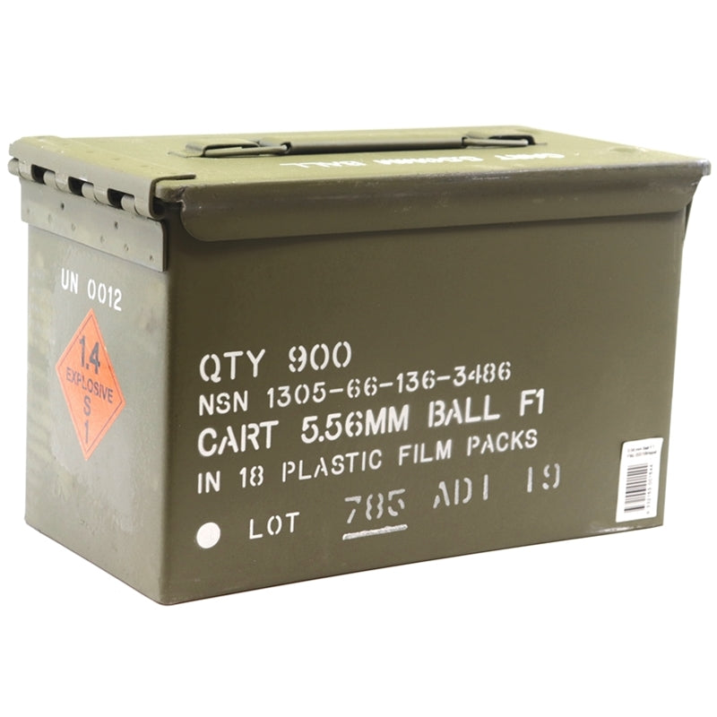 Australian Munitions ADI 5.56mm NATO Ammo 62 Grain F1 BALL in 900 Round Ammo Can