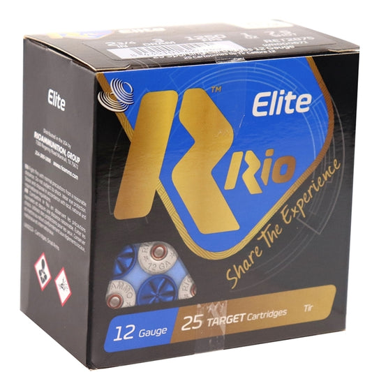 Rio Elite Target 12 Gauge Ammo 2 3/4" 1 oz #7.5 Shot High Velocity 250 Rounds