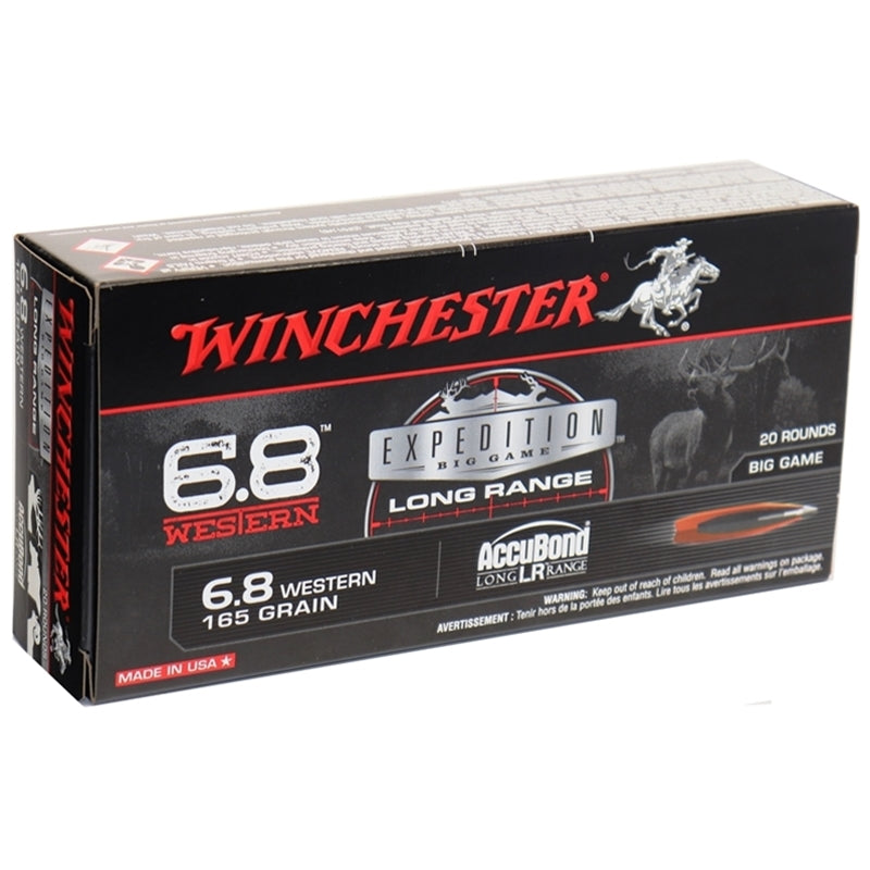 Winchester Expedition Big-Game 6.8 Western Ammo 165 Grain AccuBond Long Range