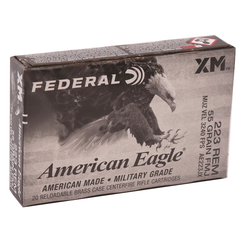 Federal American Eagle 223 Remington Ammo 55 Grain Full Metal Jacket