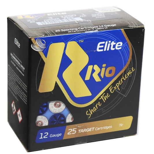 Rio Elite Target 12 Gauge Ammo 2 3/4" 1 oz #9 Shot 250 Round Case