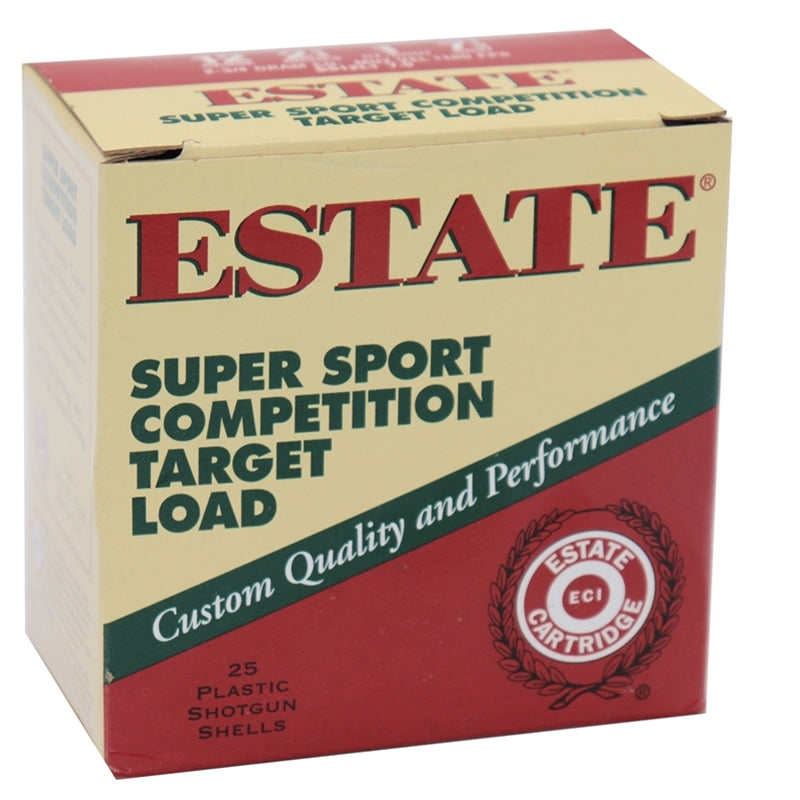 Estate Cartridge Super Sport 12 Gauge Ammo 2 3/4" 1oz #7.5 Shot Competition Target Loads 250 Rounds