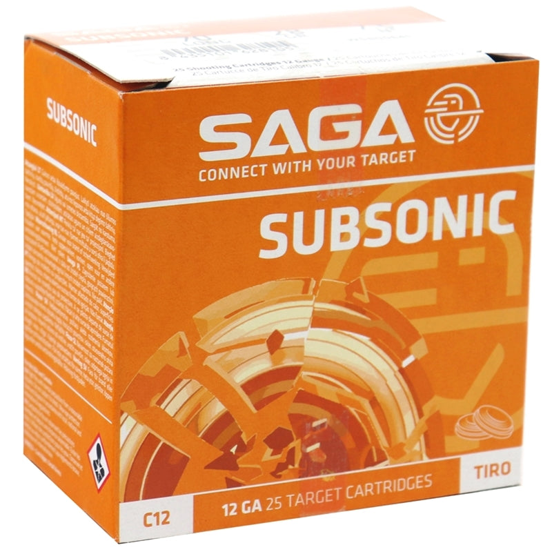 Saga SUBSONIC 12 Gauge Ammo 2 3/4" 1 oz #7.5 Shot 250 Rounds