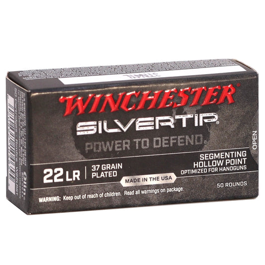 Winchester Silvertip 22 Long Rifle Ammo 37 Grain Segmenting Hollow Point