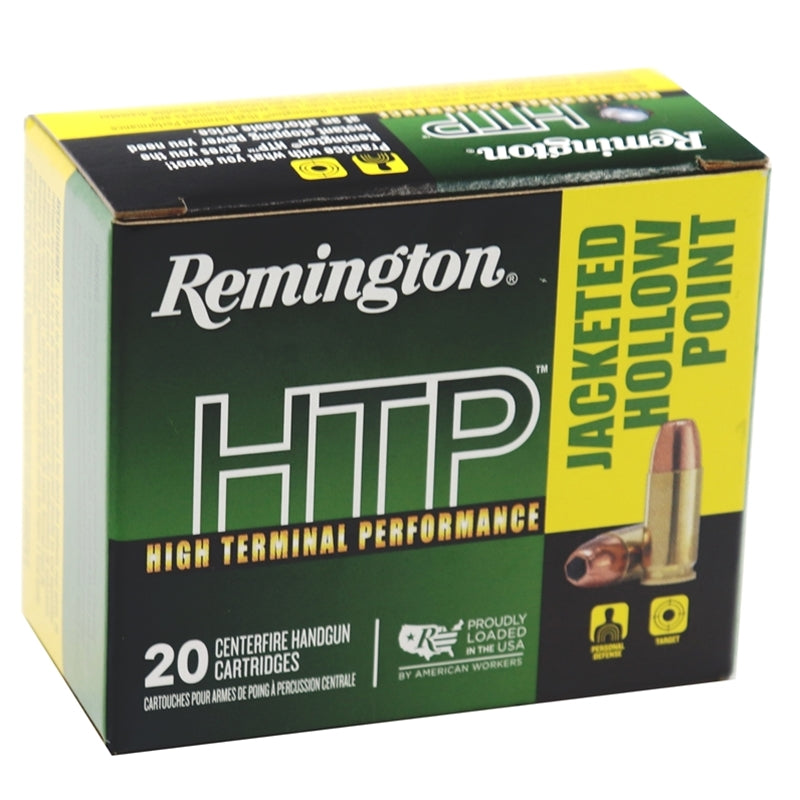 Remington HTP 40 S&W Ammo 155 Grain Jacketed Hollow Point