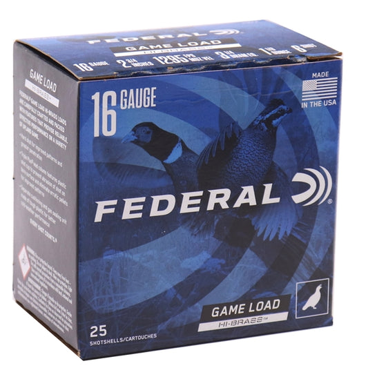 Federal Classic Hi-Brass 16 Gauge Ammo 2 3/4" 1 1/8 oz #6 Shotshells