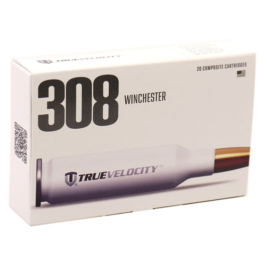 True Velocity 308 Winchester Ammo 168 Grain Nosler Custom Competition Hollow Point Boat Tail