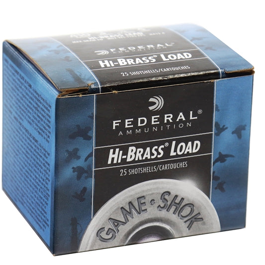 Federal Game-Shok 410 Gauge Ammo 3"11/16oz #4 Lead Shot Hi Brass