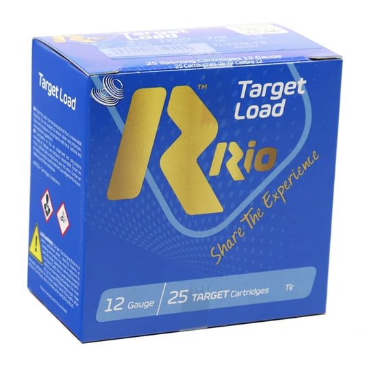 Rio Target Load Trap 12 Gauge Ammo 2 3/4" 7/8 oz #9 Shot 250 Rounds