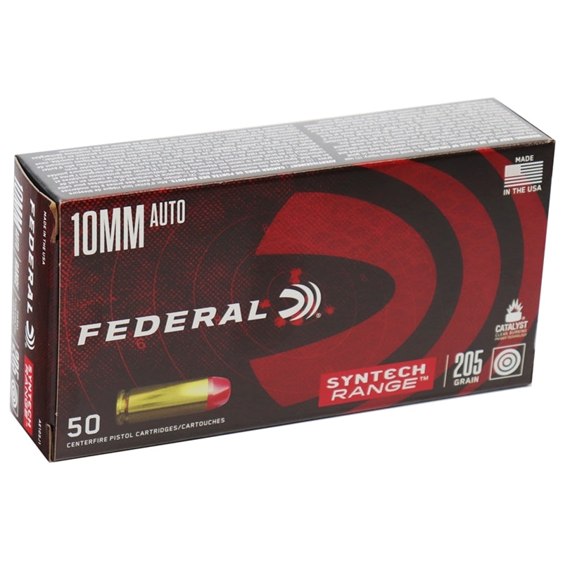 Federal American Eagle 10mm Auto Ammo 205 Grain Total Metal Jacket Syntech Range