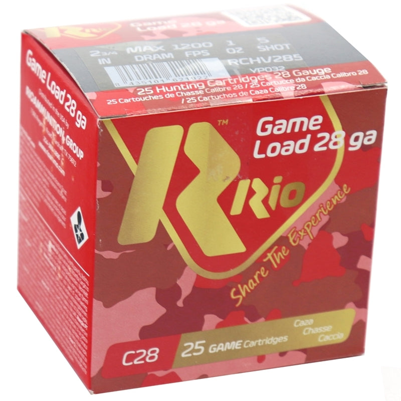 Rio Heavy Field Ammo 28 Gauge 2-3/4" 1oz #5 Shot