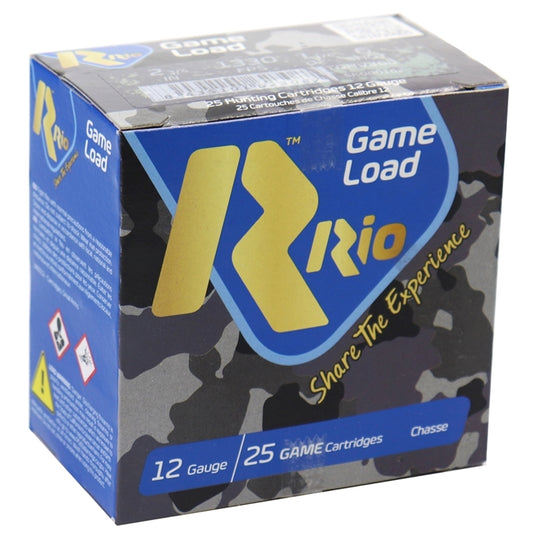 Rio Game Load 12 Gauge Ammo 2 3/4" 1 1/4 oz #6 Shot 250 Round Case