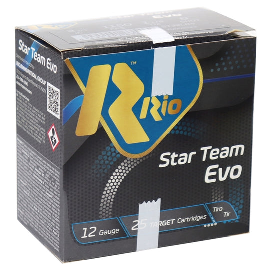 Rio Star Team Evo HV 12 Gauge Ammo 2-3/4" 1 1/8 #8 Shot 250 Rounds