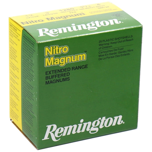 Remington Nitro Magnum 12 Gauge Ammo 3" 1 5/8 oz #4 Lead Shot