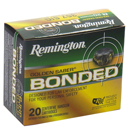 Remington Golden Saber Bonded  357 Sig Ammo 125 Grain Jacketed Hollow Point