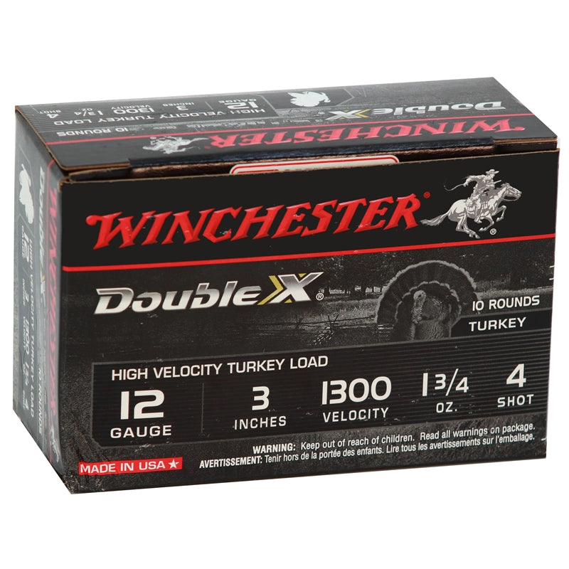 Winchester Double X Turkey 12 Gauge Ammo 3" 1 3/4 oz #4 Lead Shot