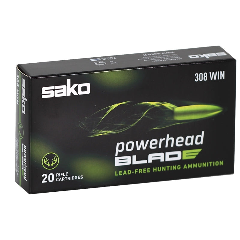 Sako Powerhead Blade 308 Winchester Ammo 162 Graine Lead Free