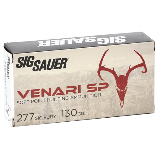 Sig Sauer Venari Hunting 277 SIG FURY Ammo 130 Grain Soft Point