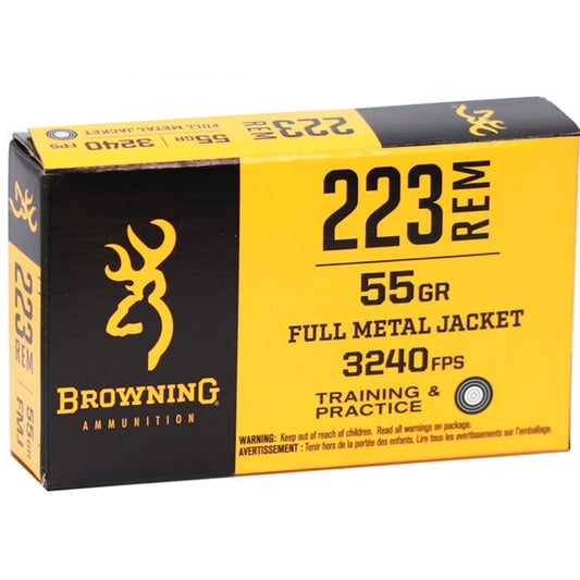 Browning 223 Remington Ammo 55 Grain Full Metal Jacket