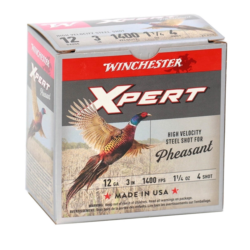 Winchester Xpert Pheasant 12 Gauge Ammo 3" 1 1/4oz #4 Shot 250 Rounds