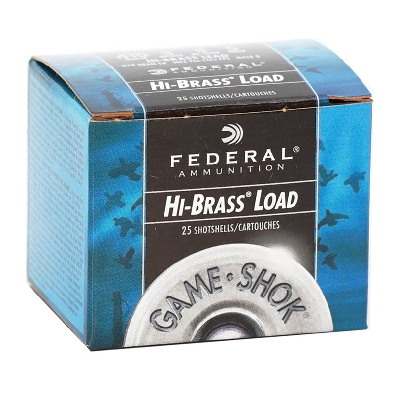 Federal Game-Shok 410 Gauge Ammo 3"11/16oz #5 Lead Shot Hi Brass