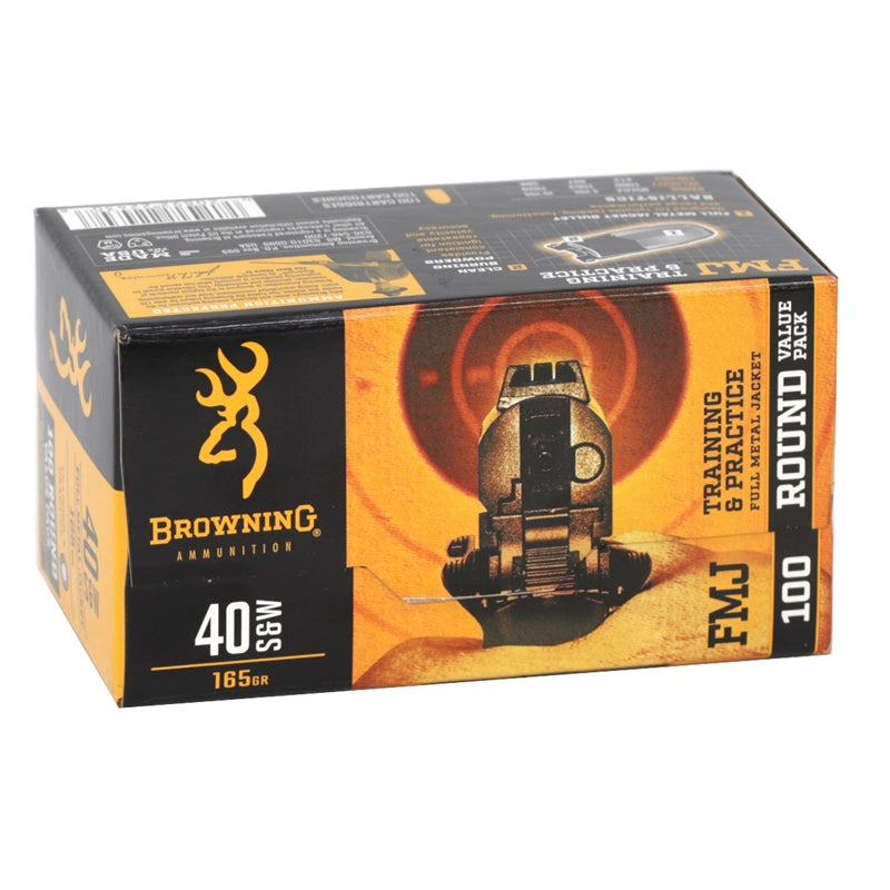 Browning BPT 40 S&W Ammo 165 Grain Full Metal Jacket