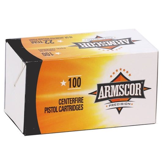 Armscor USA 22 TCM Ammo 40 Grain Jacketed Hollow Point