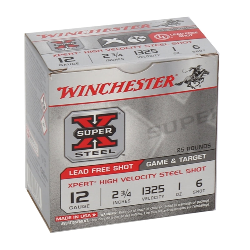 Winchester Super X Xpert High Velocity 12 Gauge Ammo 2 3/4" 1 oz #6 Shot 250 Rounds