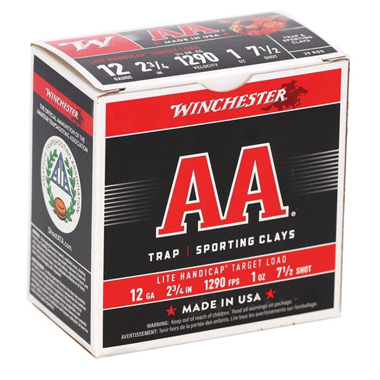 Winchester AA Super-Handicap Heavy Target 12 Gauge Ammo 2 3/4" 1 oz #7.5 Shot