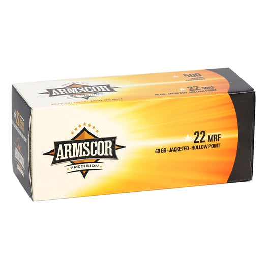 Armscor Precision 22 WMR Ammo 40 Grain Jacketed Hollow Point