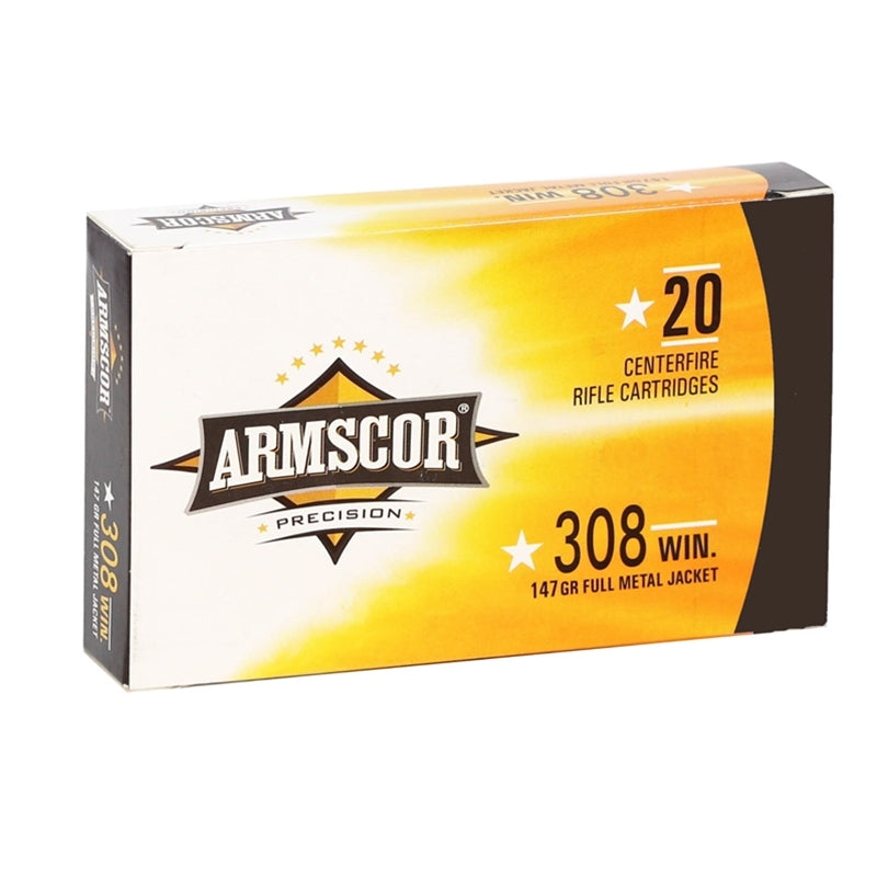 Armscor Precision 308 Winchester Ammo 147 Grain Full Metal Jacket