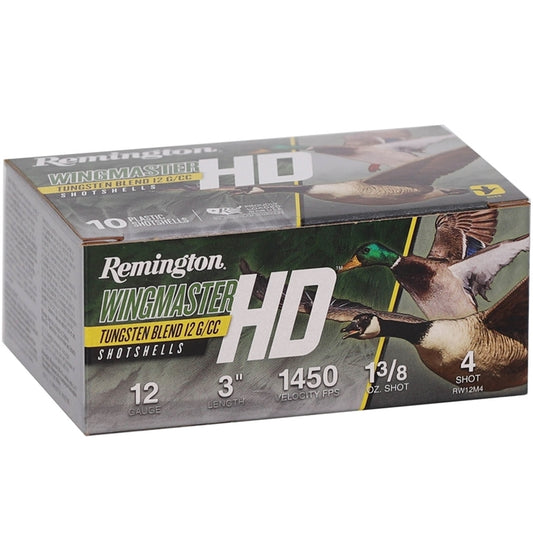 Remington Wingmaster 12 Gauge Ammo 3 1-3/8 oz #4 Shot Tungsten Alloy Shot