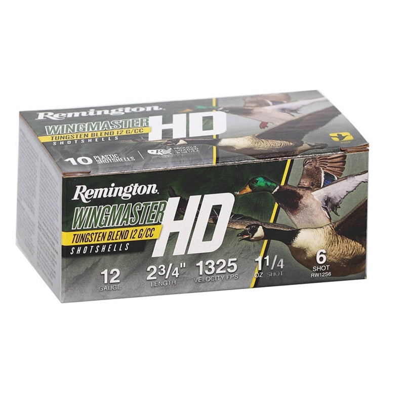 Remington Wingmaster 12 Gauge Ammo 2 3/4" 1 1/4oz #6 Shot Tungsten Alloy Shot