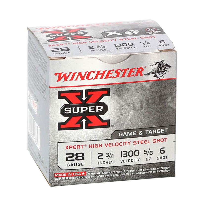 Winchester Super X Xpert HV 28 Gauge Ammo 2-3/4" 5/8 oz #6 Shot