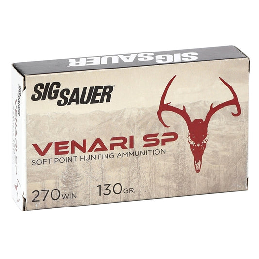 Sig Sauer Venari  270 Winchester Ammo 130 Grain Soft Point