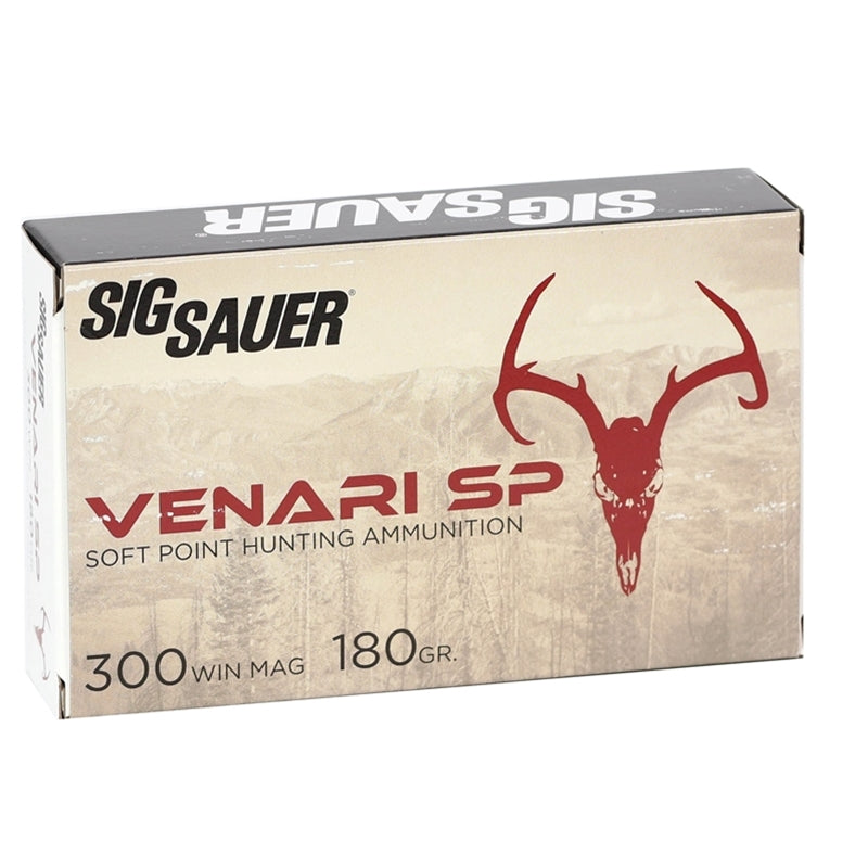 Sig Sauer Venari  300 Winchester Magnum Ammo 180 Grain Soft Point