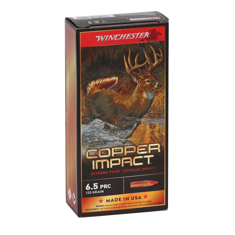 Winchester Copper Impact 6.5 PRC Ammo 125 Grain Extreme Point Copper