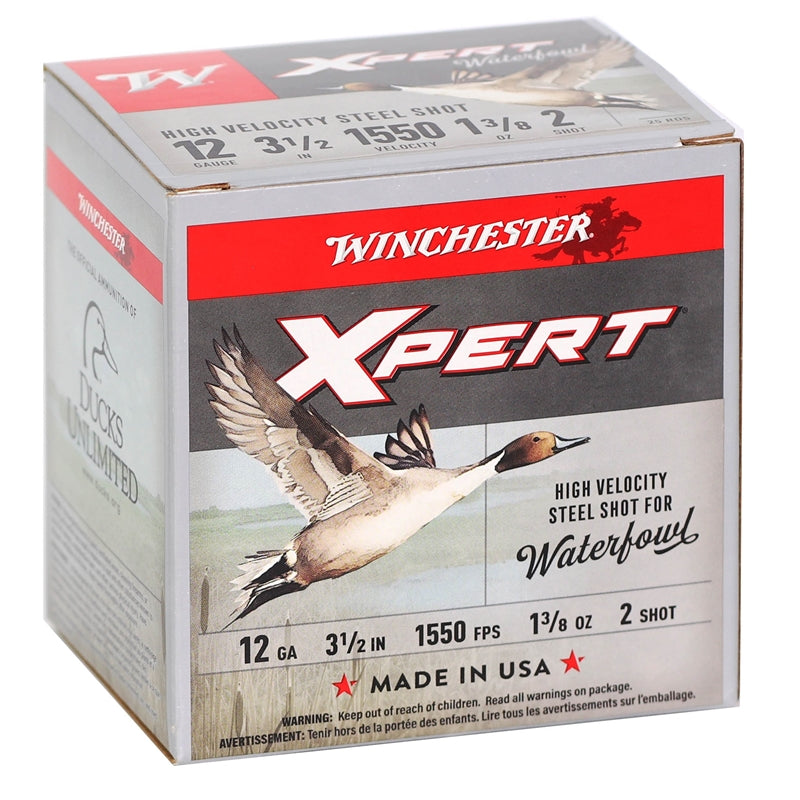 Winchester Super-X HV 12 Gauge Ammo 3-1/2" 1-3/8 oz. #2 Steel Shot