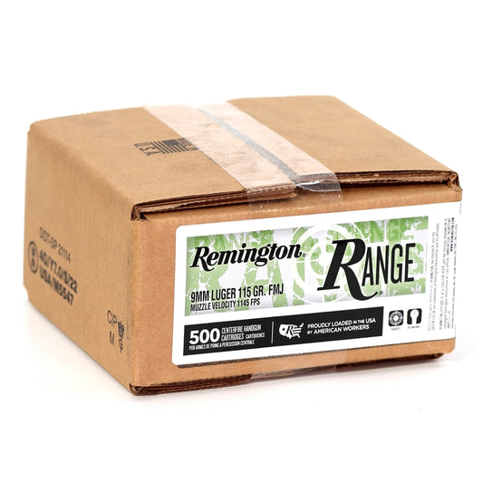 Remington Range 9mm Luger Ammo 115 Grain Full Metal Jacket Jumbo Pack