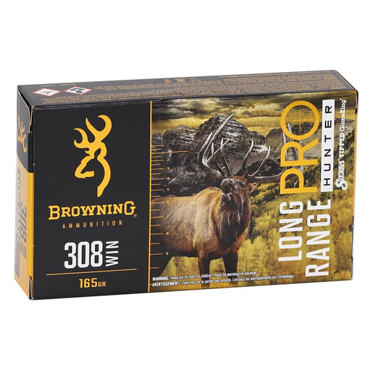 Browning Long Range Pro 308 Winchester Ammo 165 Grain BTPT