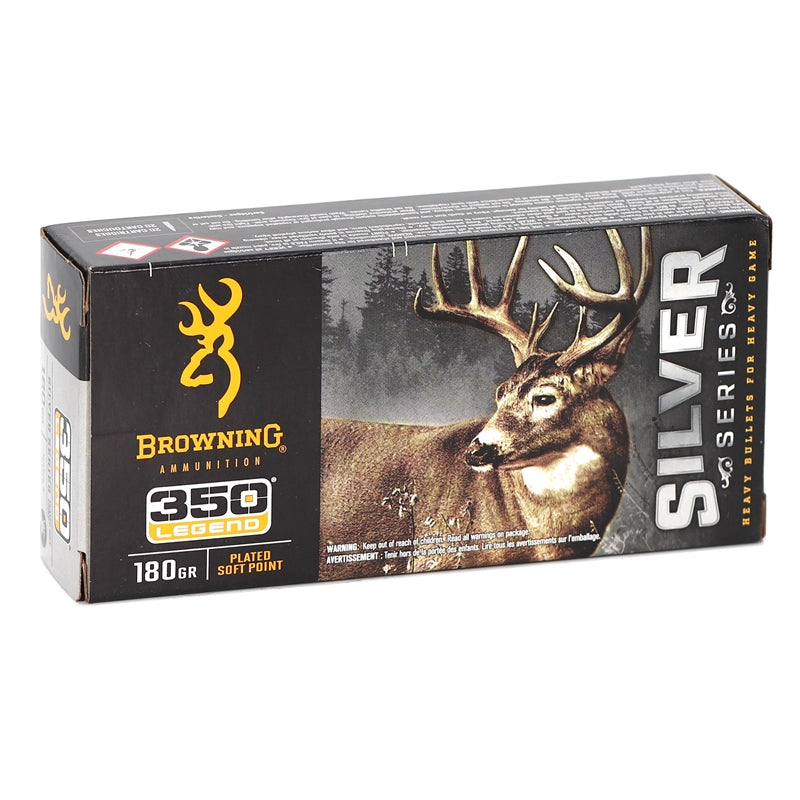 Browning Silver Series 350 Legend Ammo 180 Grain Plated Soft Point