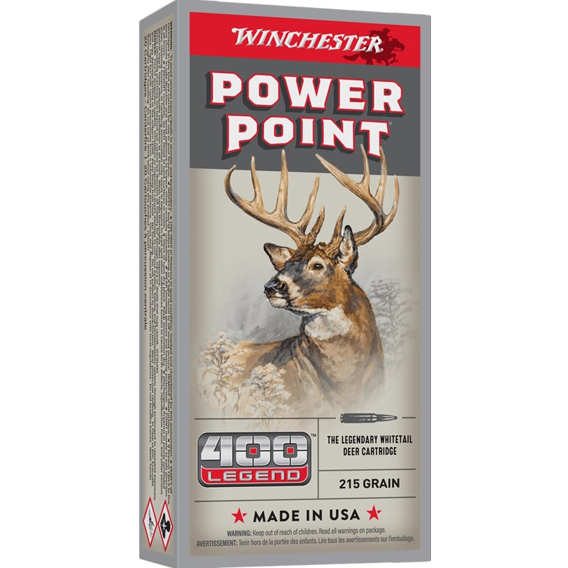 Winchester Power Point 400 Legend Ammo 215 Grain